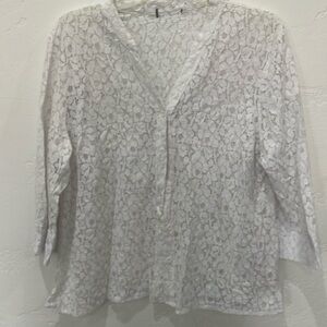 White lace blouse